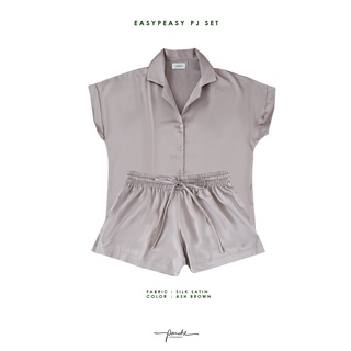 Panche.Sleepwear ชุดนอนรุ่น EasyPeasy สี Ash Brown