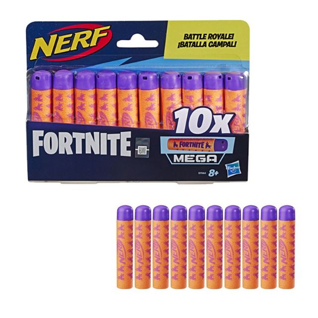 NERF Fortnite Official 10 Dart Mega Refill Bullets Pack กระสุนเนิร์ฟเมก้า ฟอร์ตไนต์