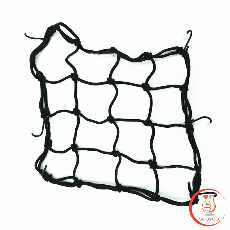 ตาข่าย ตาข่ายคลุมตะกร้าหน้ารถ ตาข่ายหน้ารถอเนกประสงค์  motorcycle fuel tank net bag - รูปที่ 4
