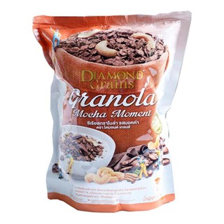 Diamond Grains Mocha Granola ซีเรียลกราโนล่า รสมอคค่า 220กรัม