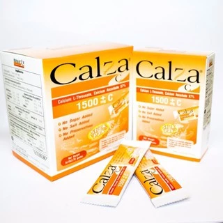 Calza C Powder 1500mg รุ่น30 ซอง (Calcium L-Threonate) 1500มก1กล่องบรรจุ30ซอง บำรุงกระดูก #5079