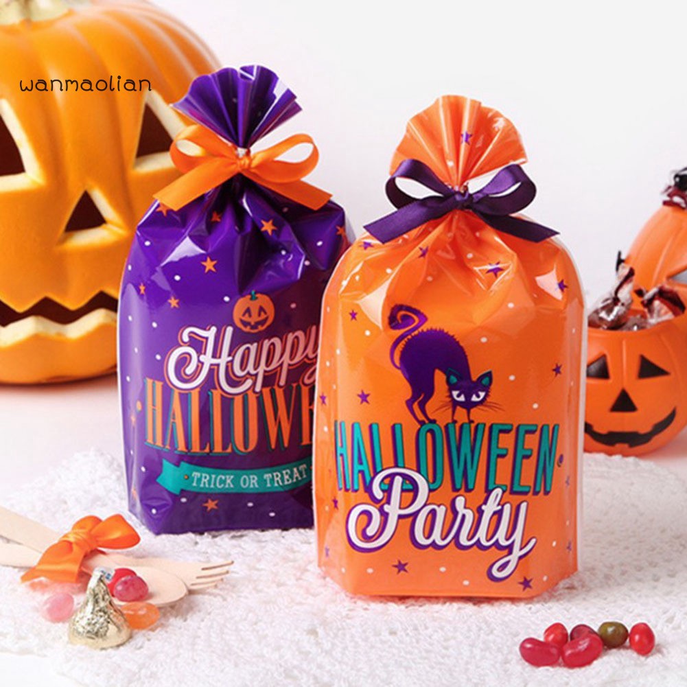 50Pcs New Halloween Christmas Cello Party Favour Candy Treat Biscuit Gift Bags