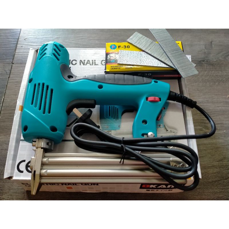 แม็กไฟฟ้าขาเดียวf30แถมฟรีลูกแม็ก5,000นัด