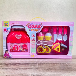 Mika Toys บ้านของเล่น ของเล่นเด็กผู้หญิง ของเล่นทำเค้ก บ้านเค้ก Cake Shop ร้านเค้กของเล่น ของเล่นจำลองทำอาหาร ของเล่นขนม