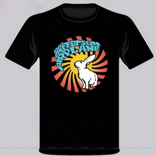 พร้อมส่ง เสื้อยืดแขนสั้น พิมพ์ลาย Jefferson Airplane Rock Band Legend สีดํา ของขวัญคริสต์มาส สําหรับผู้ชาย ไซซ์ S ถึง 3S