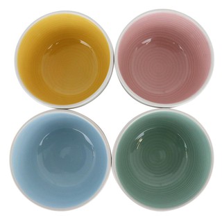 Tableware set DINNERWARE SET EASTERN PASTEL 4PCS MIX COLOR Tableware Kitchen equipment ชุดอุปกรณ์บนโต๊ะอาหาร ชุดชามเซราม