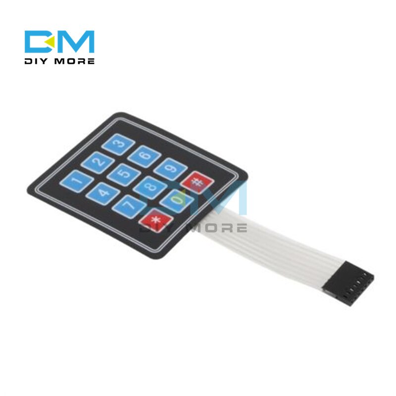 Matrix Array Matrix แป้นพิมพ์เมมเบรน LED สวิทช์ปุ่มกดโมดูล สําหรับ Arduino Matrix บอร์ดคีย์บอร์ด ราคา ถูกที่สุด ดีลบีเคเค แกลเลอรีภาพที่ 6