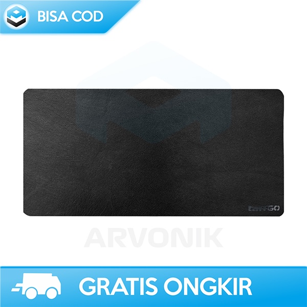 Hitam MERAH Mousepad XL OFFICE SYNTHETIC LEATHER OVERSIZE DESK MAT TAFFGO สีดําสีแดง