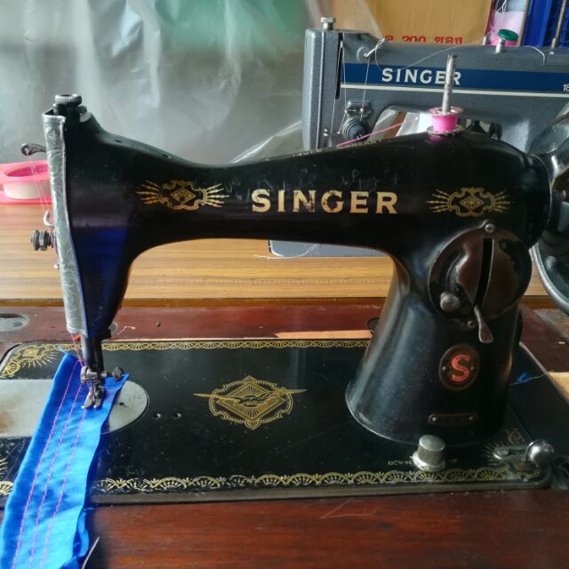 จักรเย็บผ้า Singer 158  งานเก่ามือสอง พร้อมใช้ สภาพดี  (เฉพาะหัวจักร)