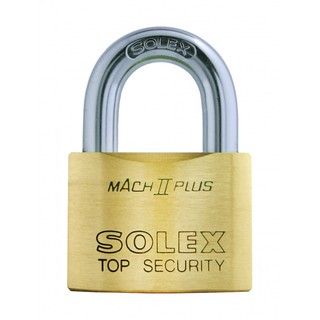 กุญแจคล้อง สั้น SOLEX MACH II-PLUS 45MM ทอง