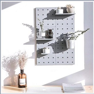 Pegboard ชั้นเก็บของแบบติดผนัง ชั้นเก็บของขนาดเล็กแบบไม่ต้องเจาะ เป็กบอร์ด ชั้นเก็บของแบบติดผนัง