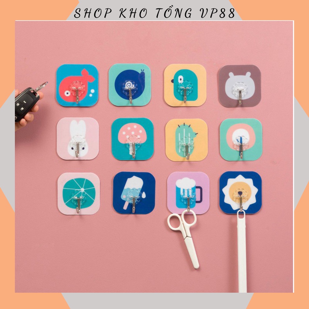 ตะขอสติ๊กเกอร์ติดผนัง 3D Super Sticky Super Heavy Duty พิมพ์ 88072 SHOP WAREHOUSE TOTAL88