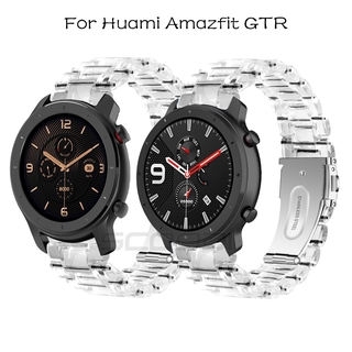 สายนาฬิกาข้อมือเรซิ่นสีใสสําหรับ for Xiaomi Huami Amazfit GTR 4/3/3Pro / GTR 2/2E/2eSIM / Gtr 42 มม . 47 มม .