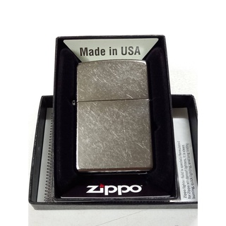 Zippo รุ่น207 Street chrome สีเงินลายเรียบ ผิวโครเมี่ยม รุ่นพื้นฐานของ zippo