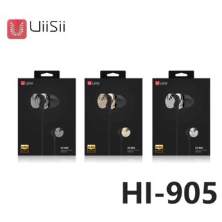 Uiisii หูฟังSmall Talk HI905 Earphone Best Dual Driver In-Ear Headphones Heavy Bass Coil Hi-Fi