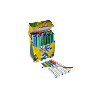 [ใช้โค้ด CRAY6067 ลดเหลือ1715]Crayola Supertips เครโยล่า สีเมจิกล้างออกได้ ซุปเปอร์ทิปส์ 100 สี