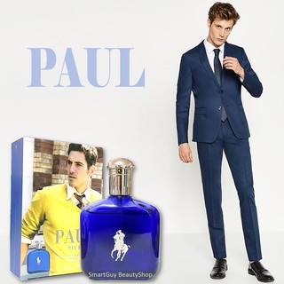 PAUL Blue Eau De Toilette Natural Spray 110ml. น้ำหอมผู้ชายกลิ่นไฮโซหรูหราผสานความเซ็กซี่อบอุ่นน่าค้นหาชวนเข้ามาสัมผัสใก