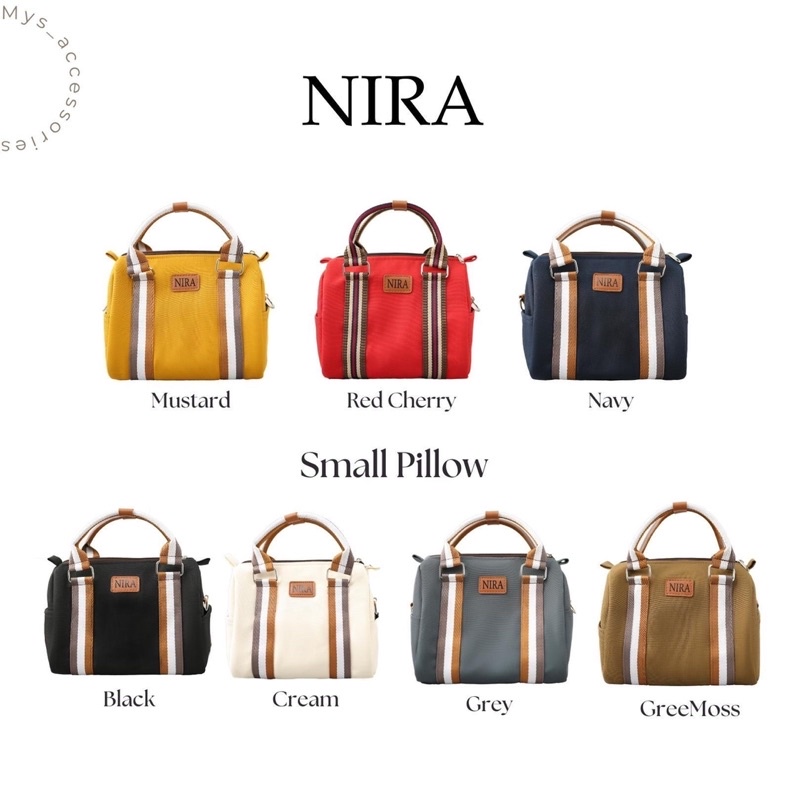 กระเป๋าแคนวาสกันน้ำ ทรงหมอน size S รุ่น Pillow Small