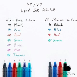 ใหม่!! ปากกาหมึกน้ำ PILOT HI-TECPOINT V5 / V7 / V10 Roller ball pen