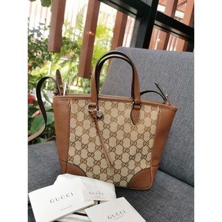 GUCCI BREE SMALL CANVAS TOTE