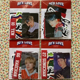 90s Love - LUGGAGE STICKER+PHOTO CARD SET - NCT U เจโน่ แฮชาน เตนล์ ซองชาน