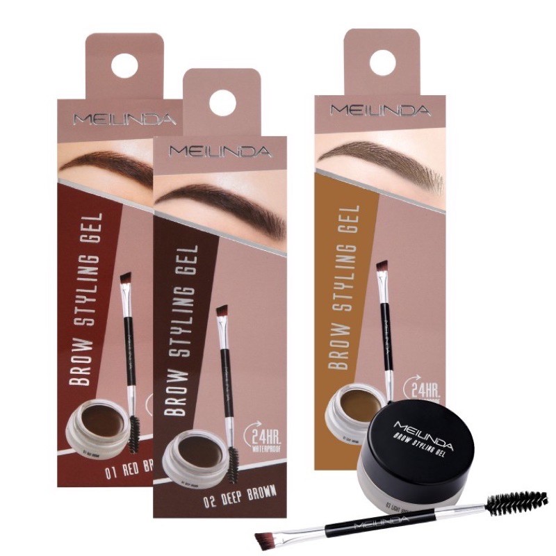 MEI LINDA เมลินดา โบว์สไตล์ลิ่งเจล BROW STYLING GEL MC -3095พ