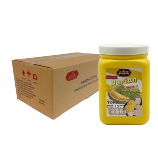 ยกลังNew Size Juniper Durian Topping 1.2 Kg.(จูนิเปอร์ ทุเรียน ท็อปปิ้ง 1.2กิโลกรัม)**จำกัดการสั่งซื้อ 1ลัง/1ออเดอร์