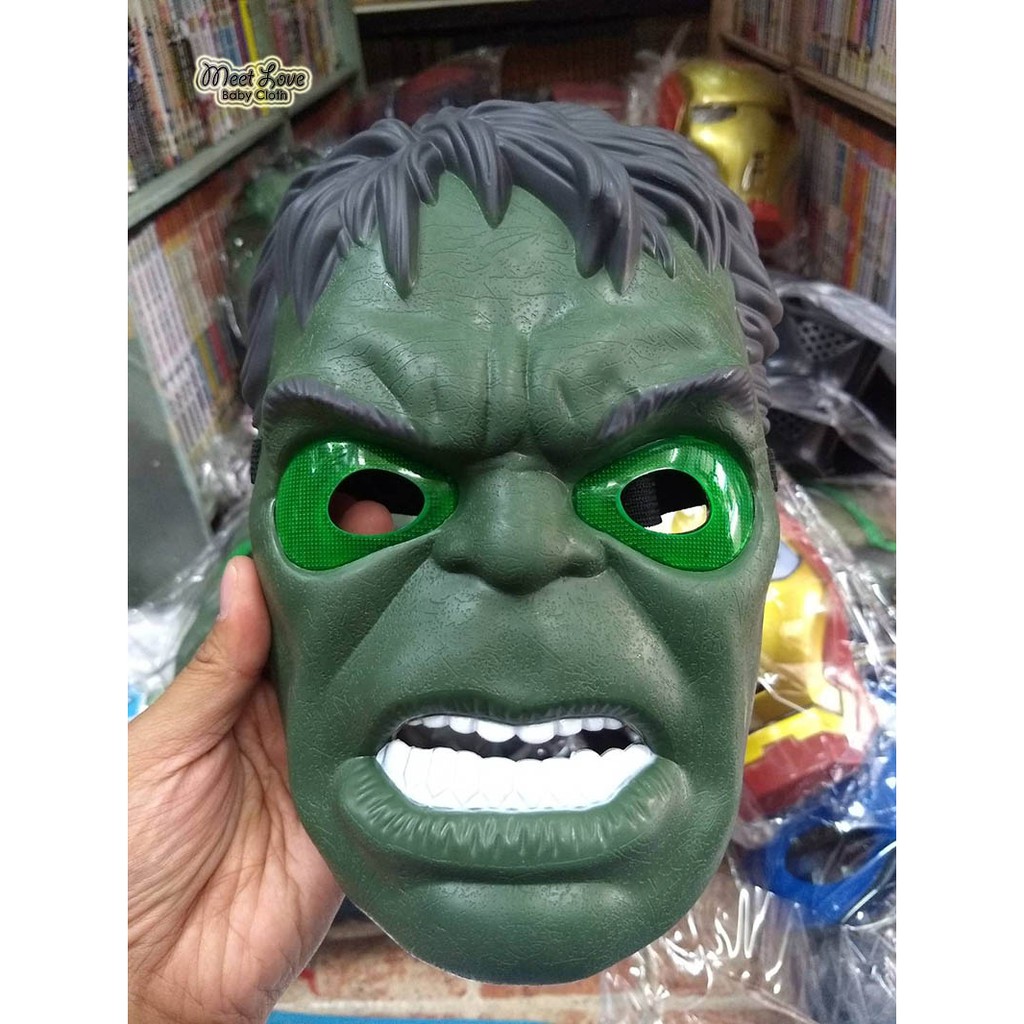 หน้ากากยักษ์เขียว มีไฟ Hulk Mask หน้ากากมีไฟ