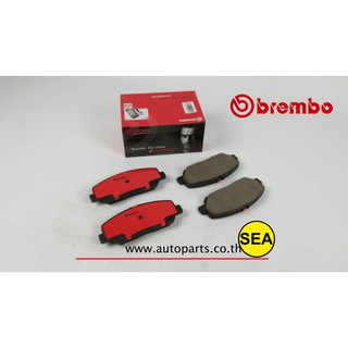 ผ้าเบรคหน้า BREMBO รุ่น CERAMIC สำหรับ Toyota Alphard, Vellfire (ANH20) 2.4 3.5 ปี 08-14 (1เซต)