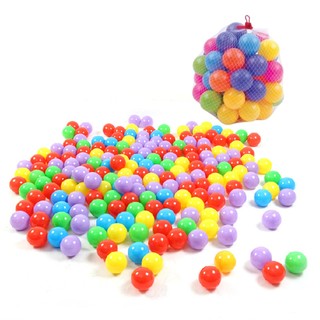 Colorful Balls ลูกบอลหลากสี นุ่มนิ่ม เสริมพัฒนาการ ปลอดสารพิษคละสี 40 ลูก nontoxic
