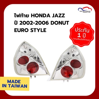 ไฟท้าย HONDA JAZZ ปี 2002-2006 DONUT EURO STYLE ขาว TYC (1 คู่)