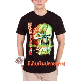 เสื้อยืดวินเทจเสื้อวง Iron Maiden เสื้อ ไอเอิร์นเมเดน ไอร่อน เสื้อวินเทจ เสื้อยืดผช เสื้อวินเทจ RCM1083S-5XL