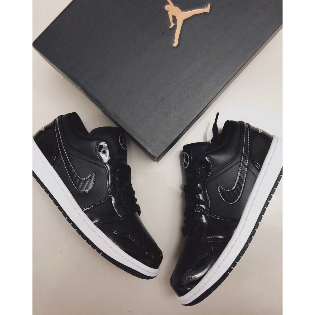 Air Jordan 1 Low Se Asw Black And White 漆皮 Dd1650 001 Shopee Thailand