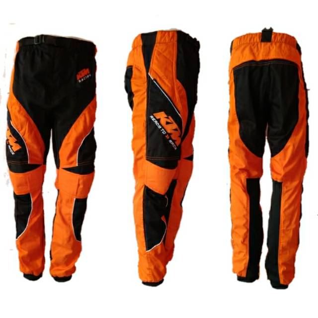 Mx Racing Bike Motocross Trail Cross Pants KTM Orange Motif