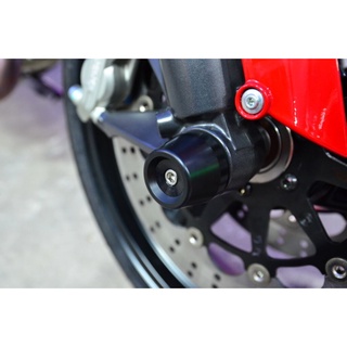 กันล้มล้อหน้า front fork slider Ducati monster 795 796 Mothracing ช่วยป้องกันตีนโช๊ค ไม่ให้เกิดเป็นรอยเสียหาย เวลารถล...