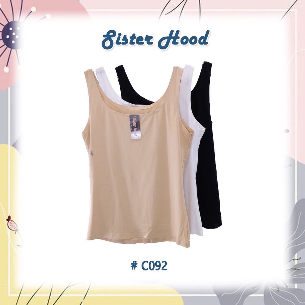 (สายเดี่ยว / กล้าม) เสื้อซับใน เนื้อผ้า ไร้ขอบ ไม่เสริมฟองน้ำ / sister hood