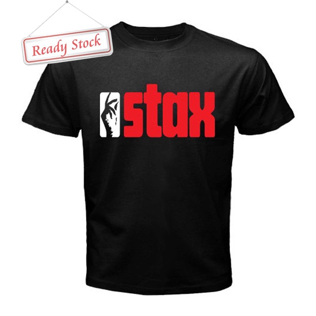 เสื้อยืดโลโก้เพลง Stax Records R&B Blues Soul