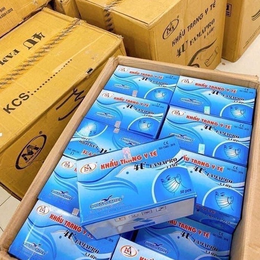 หน้ากากอนามัยเกรด Medical บรรจุ50ชิ้น หนา4ชั้นกรอง รุ่น Famapro