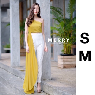 Mustard one Shoulder Set