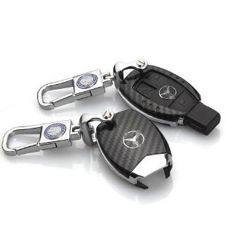 สำหรับ For Mercedes benz ถุงปลอกกุญแจ key case cover bag benz C - class Key กระเป๋าดัดแปลงคาร์บอนไฟเบอร์ Key Key