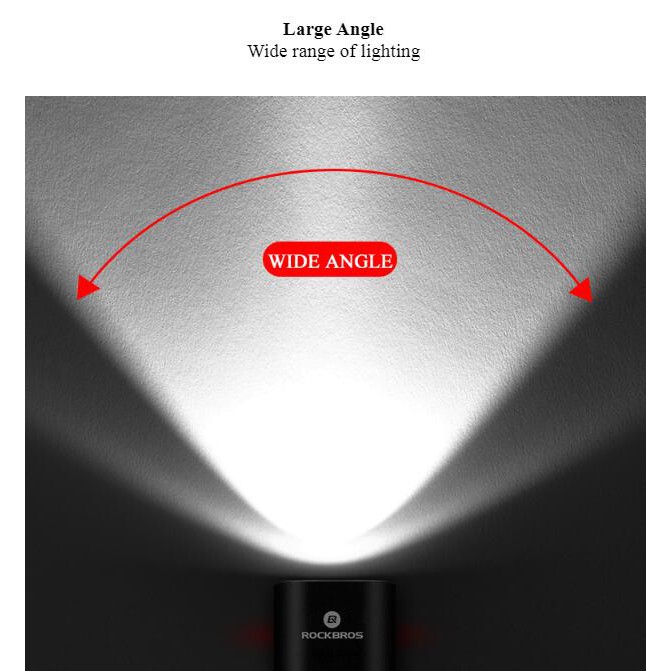 ROCKBROS ไฟหน้าจักรยาน 200/400 lumen led usb ราคา ถูกที่สุด ดีลบีเคเค แกลเลอรีภาพที่ 6