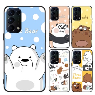 เคส Realme 8 8I 9 9i 10T 10 + PLUS PRO โทรศัพท์มือถือแบบนิ่ม ผิวด้าน ลายหมีน่ารัก 3 ตัว สําหรับ