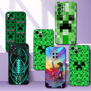 เคสโทรศัพท์มือถือ ซิลิโคนนิ่ม tpu ลาย Creeper Minecraft สีดํา สําหรับ Xiaomi Redmi Note 9S 9 Pro 9T 9Pro Redmi 9 T 9T