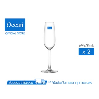 OCEAN แก้วไวน์ขาว MADISON FLUTE CHAMPAGNE 210 ML. (Pack of 2)