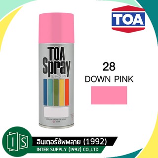 TOA สีสเปรย์ ทีโอเอ #28 DAWN PINK 28 ชมพู 400cc.