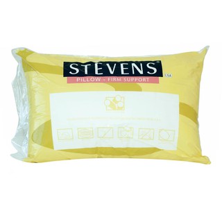 🔥แนะนำ!! หมอนหนุน STEVENS STANDARD 19X29 นิ้ว สีขาว PILLOW 19X29 STANDARD WHITE STEVENS หมอนและหมอนข้าง