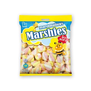 โปรโมชัน! มาร์ชี่ส์ มาร์ชแมลโลว์เกลียว 150 กรัม Marshies Twist Marshmallows 150g