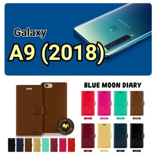 MERCURY GOOSPERY Blue moon DIARY(ของแท้ 100%) สำหรับ Samsung Galaxy A9 (2018)