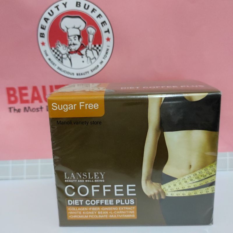 ((ของแท้))กาแฟควบคุมน้ำหนักDiet Coffee Plus เสริมผิวพรรณสูตรพิเศษ LANSLEY by Beauty Buffet