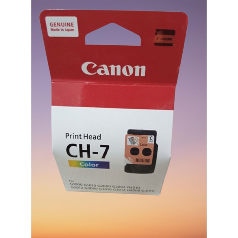 หัวพิมพ์ Canon แท้ สีCH- 7CANON G-Series สำหรับ G1000,G2000,G3000,G4000,G1010,G2010,G3010,G4010รับประกันศูนย์แคนอนทั่วป